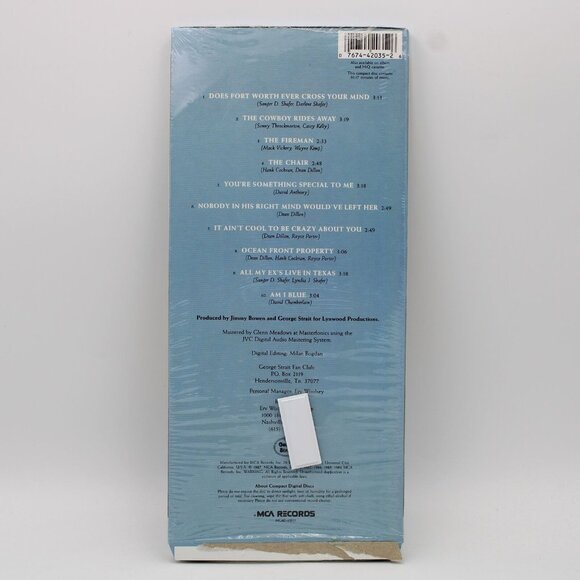 George Strait Greatest Hits Volume 2 Empty CD Longbox 1987 NO DISC NO JEWEL - Picture 2 of 7